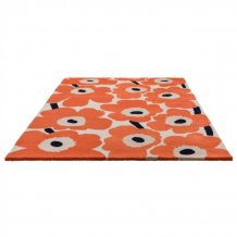 Designový vlněný koberec Marimekko Unikko oranžový 132403 Brink & Campman