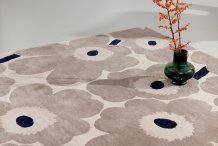 Designový vlněný koberec Marimekko Unikko šedý 132401 Brink & Campman