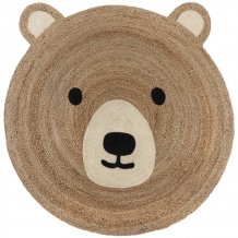 Dětský koberec Jute Kids Bear Natural