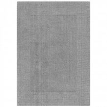 Kusový ručně tkaný koberec Tuscany Textured Wool Border Grey Marl