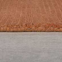 Kusový ručně tkaný koberec Tuscany Textured Wool Border Orange