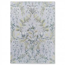 Moderní květinový koberec Laura Ashley Parterre pale sage 81707 Brink & Campman